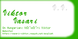 viktor vasari business card